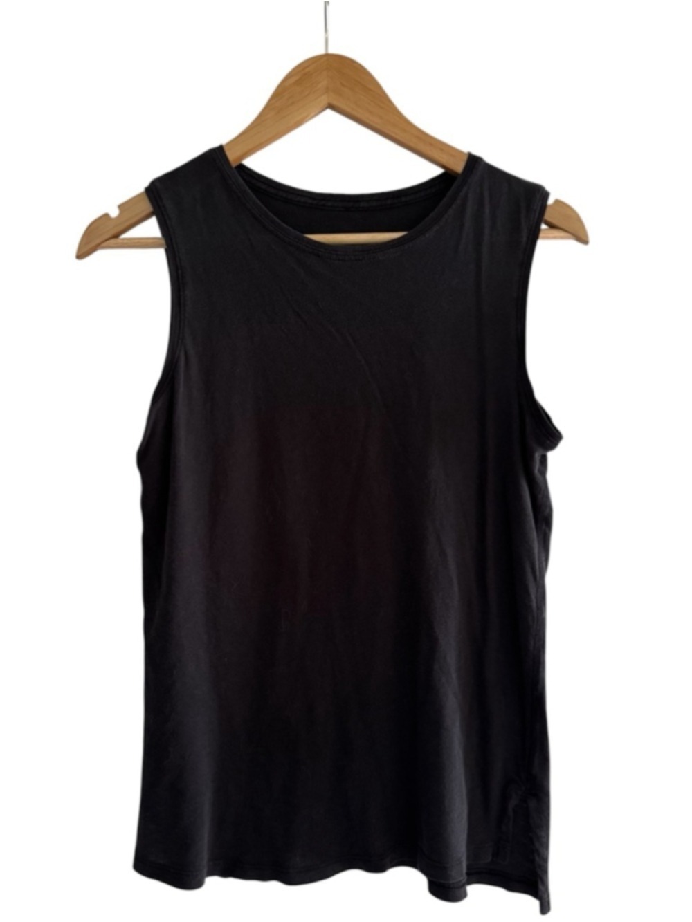 lululemon black athletic tank minimal workout top